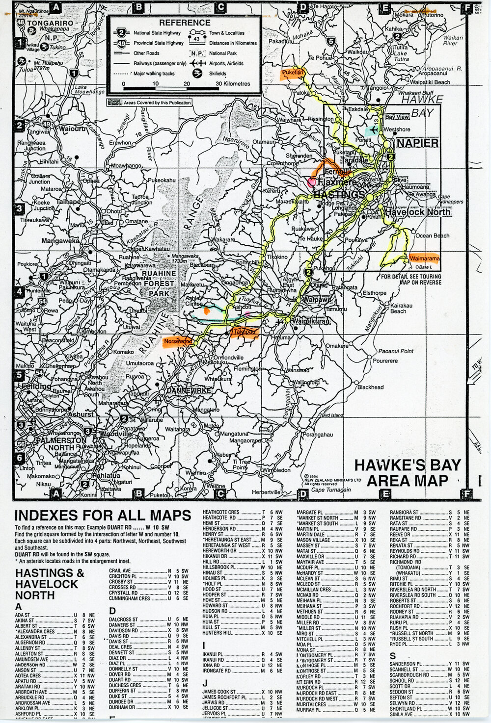 Maps  of Trips for Overseas Exchanges