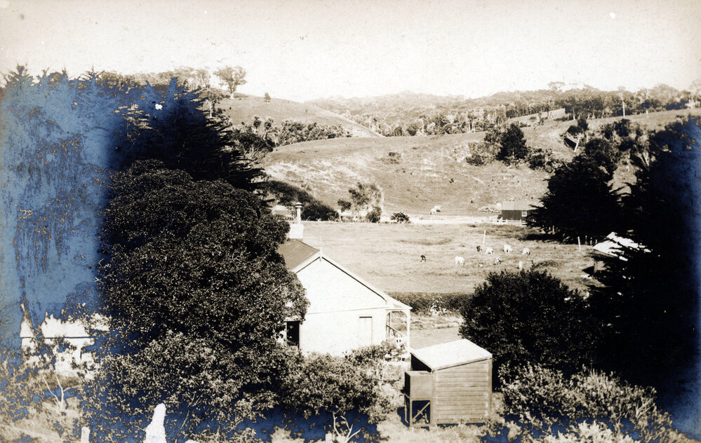 Rural Scene with Handwritten Message