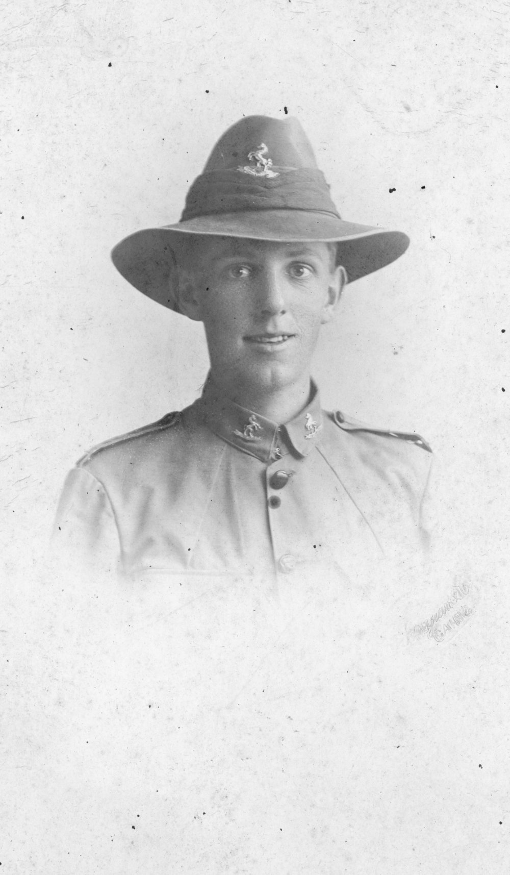 Portrait of Wellington Mounted Rifles Soldier, WW1