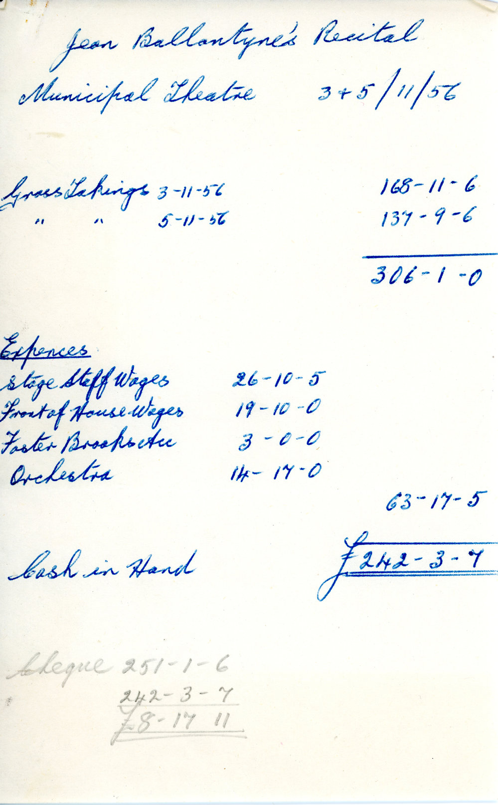 Expenses and Income Sheet 