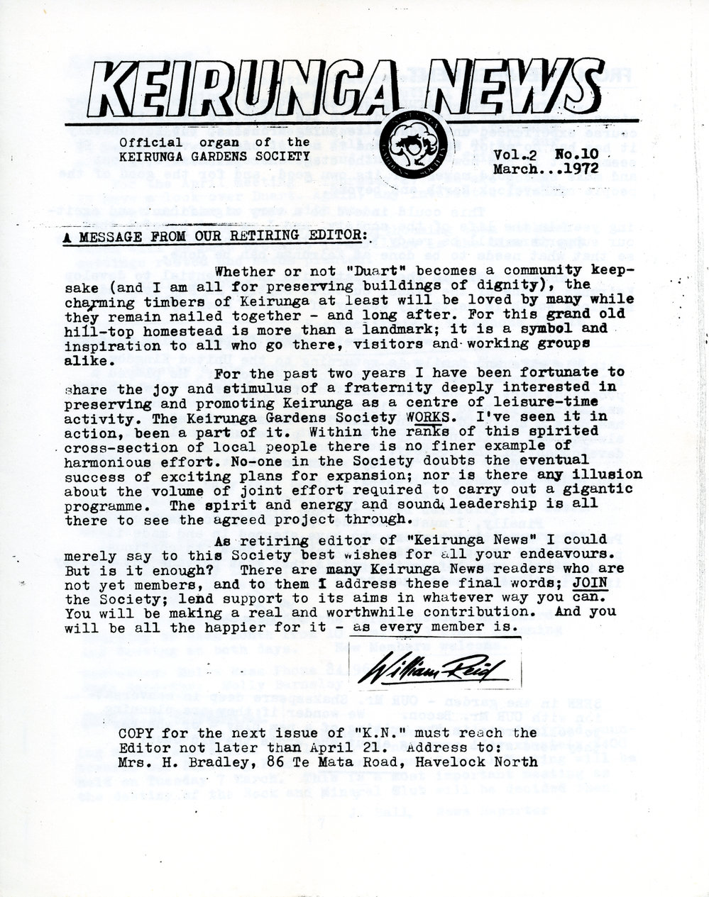 Keirunga News, Vol.2 No.10. March 1972