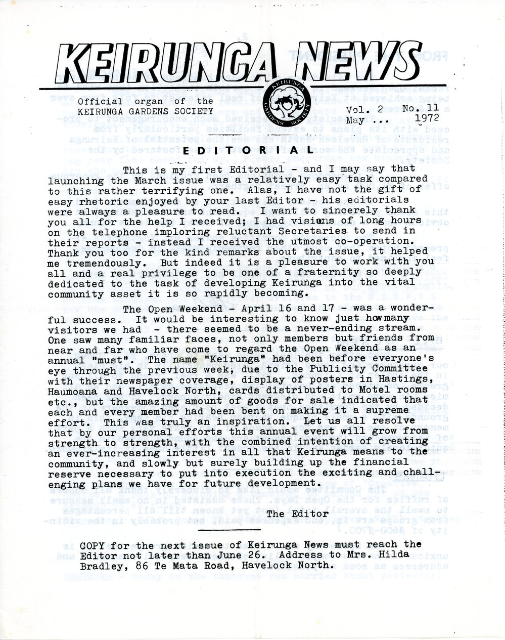 Keirunga News, Vol 2. No.11. May 1972