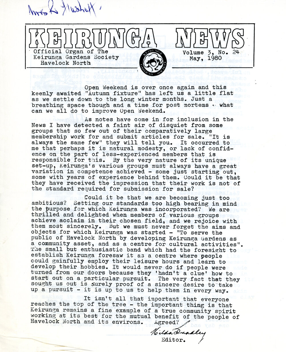 Keirunga News, Vol.3. No.24. May 1980