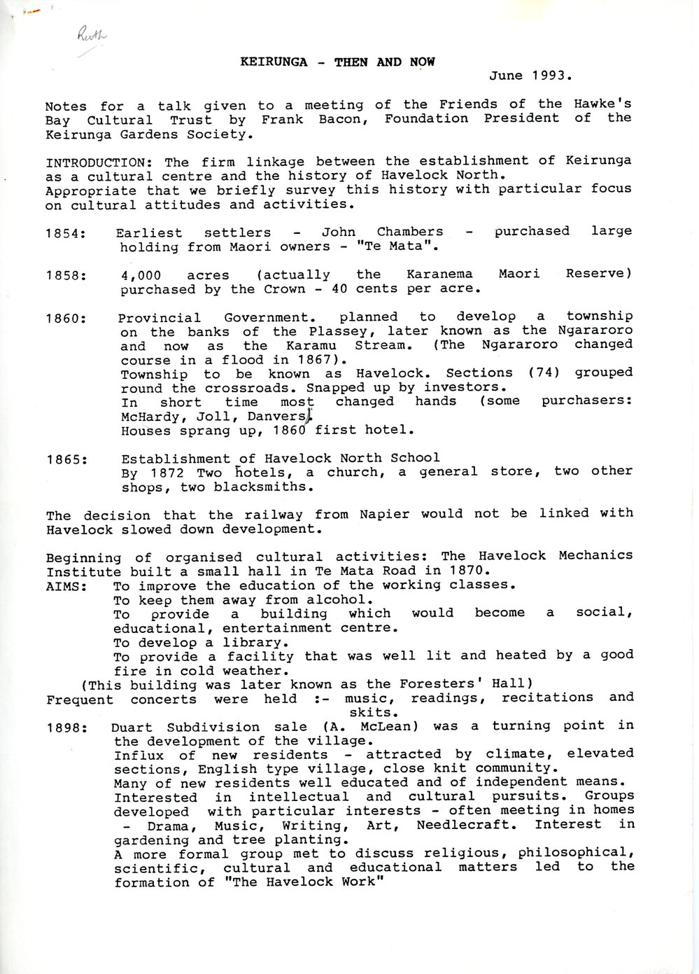 Keirunga - Then and Now