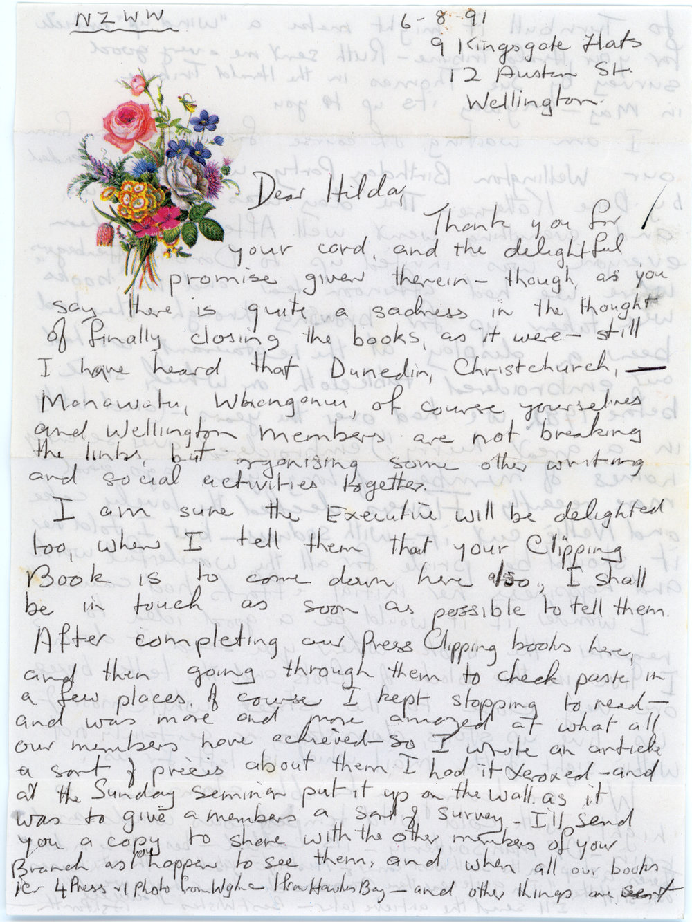 Letter Addressed to Hilda Bradley