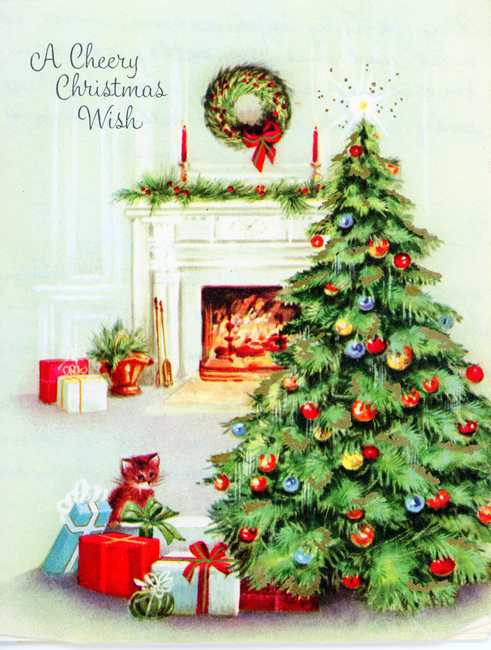 Christmas Card "A Cheery Christmas Wish"