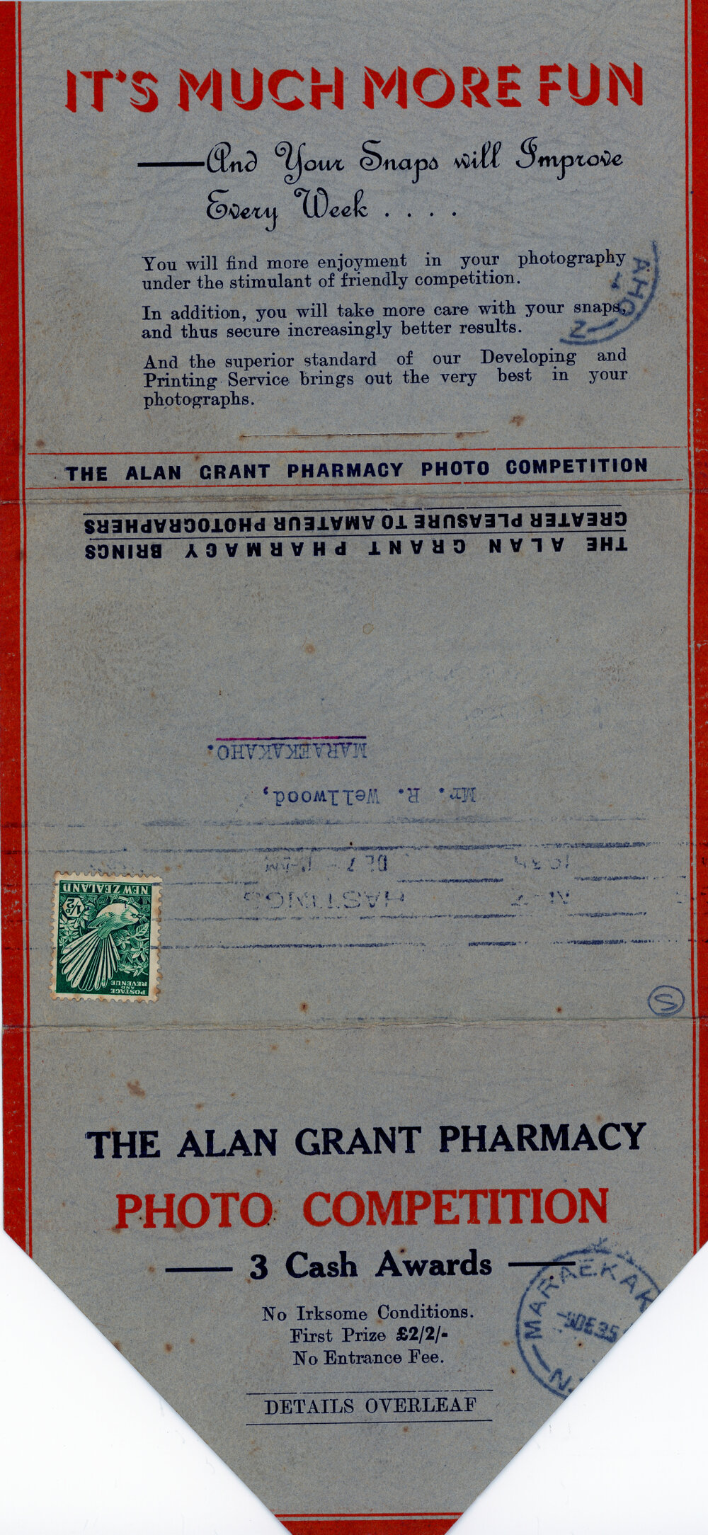 Alan Grant Pharmacy Photo Competition Invitation