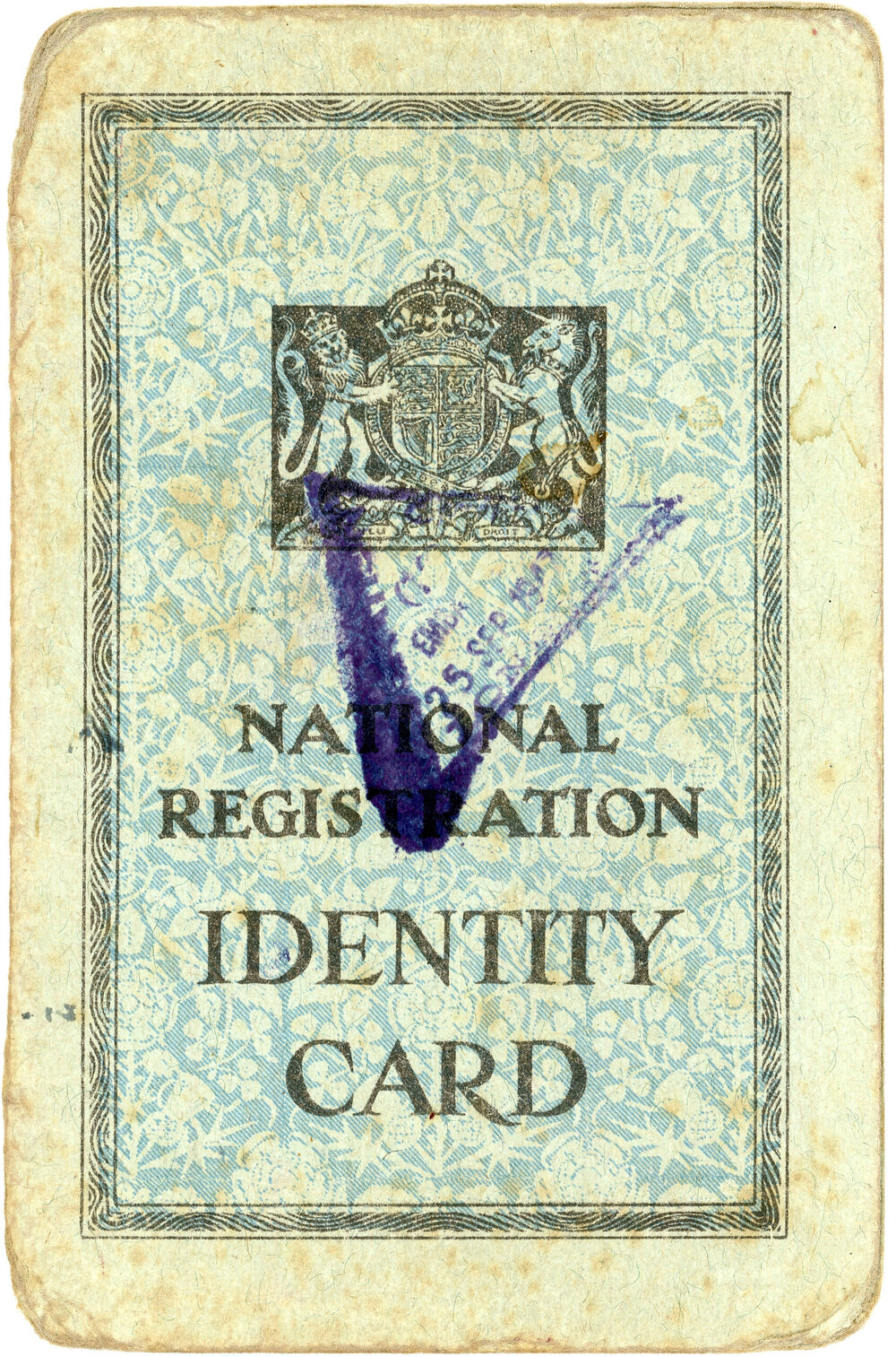 British Identity Card, World War Two