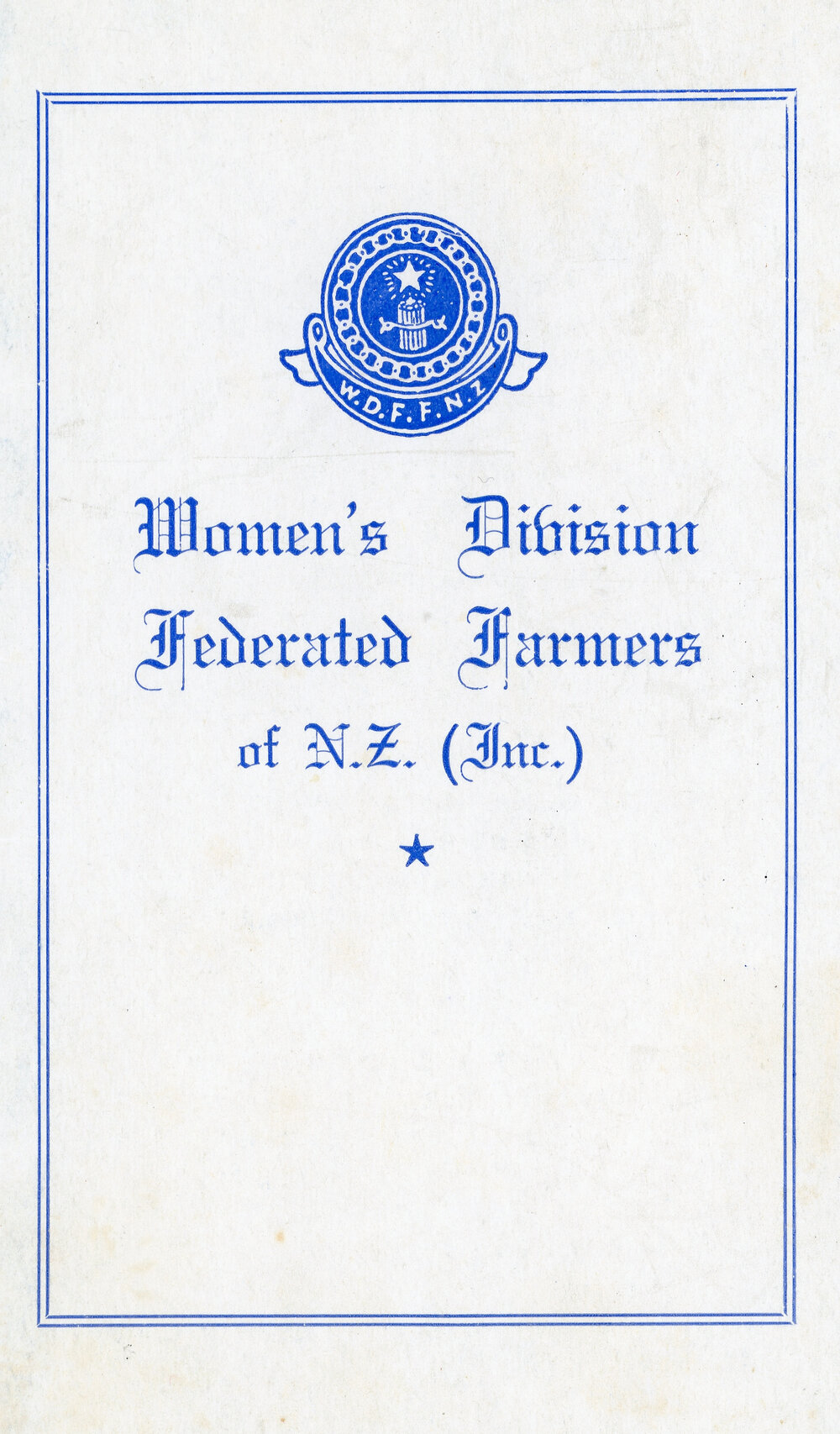 WDFF (NZ) Song and Creed Card
