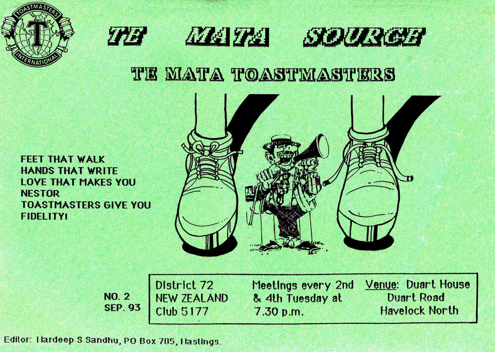 Te Mata Source September 1993