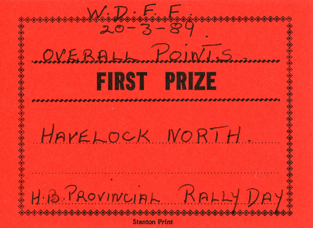 WDFF Certificate: Overall Points
