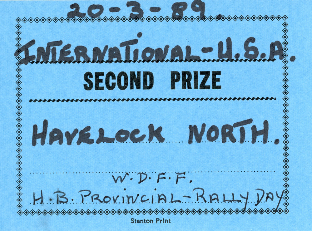 WDFF Certificate: International U.S.A.