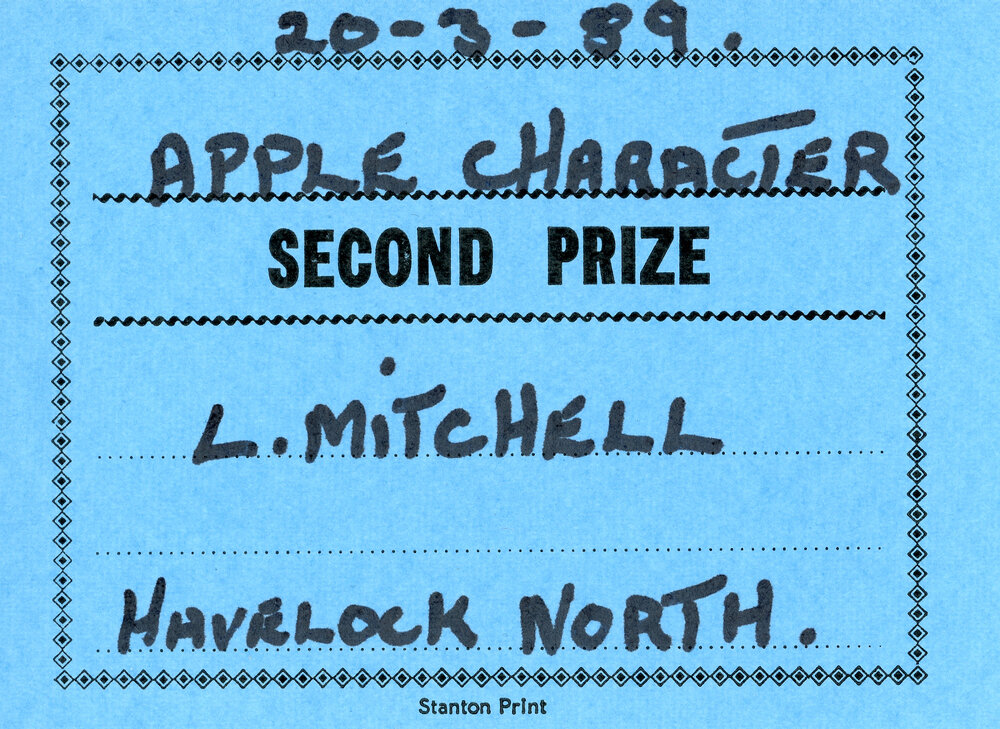 WDFF Certificate: Apple Character