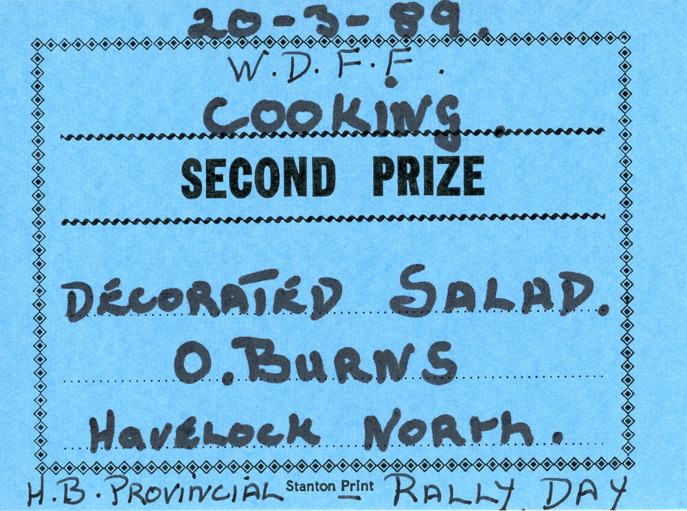 WDFF Certificate: Decorated Salad