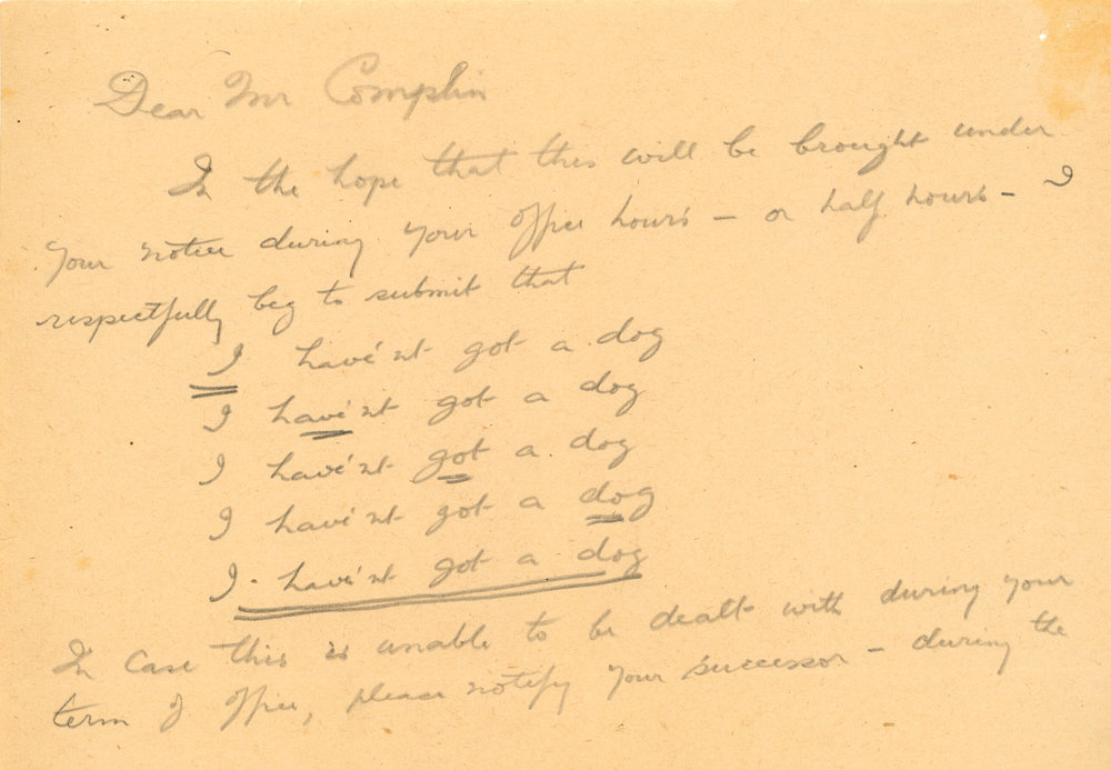 Letter to Havelock North Town Board