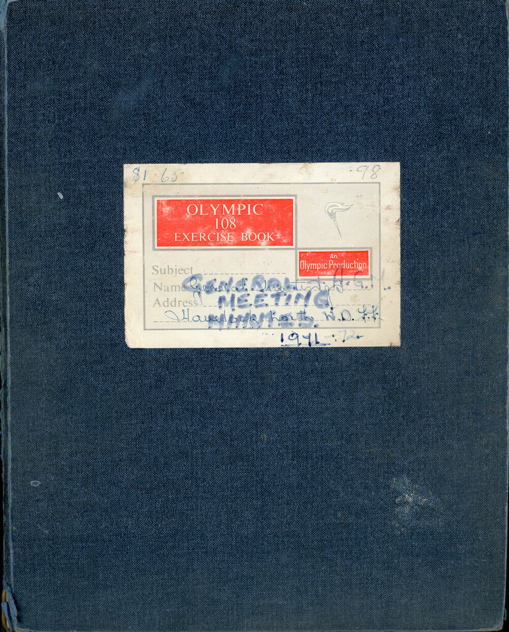 WDFF General Minutes Book 1971 - 1982