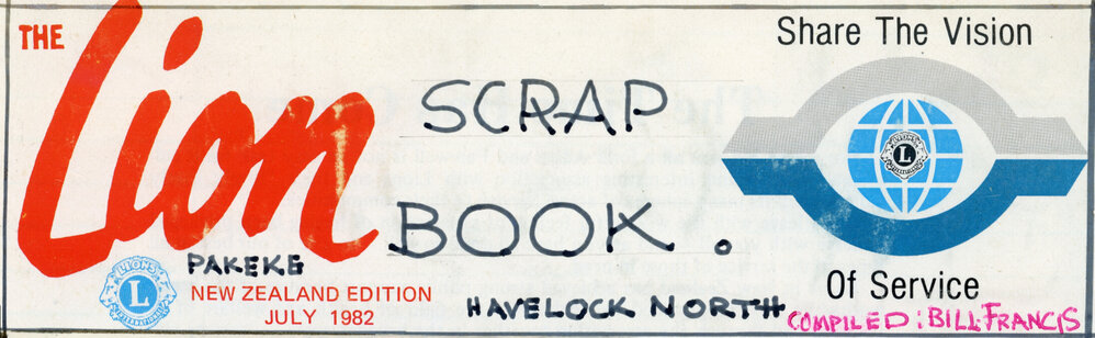 Havelock North Pakeke Lions Club Scrapbook