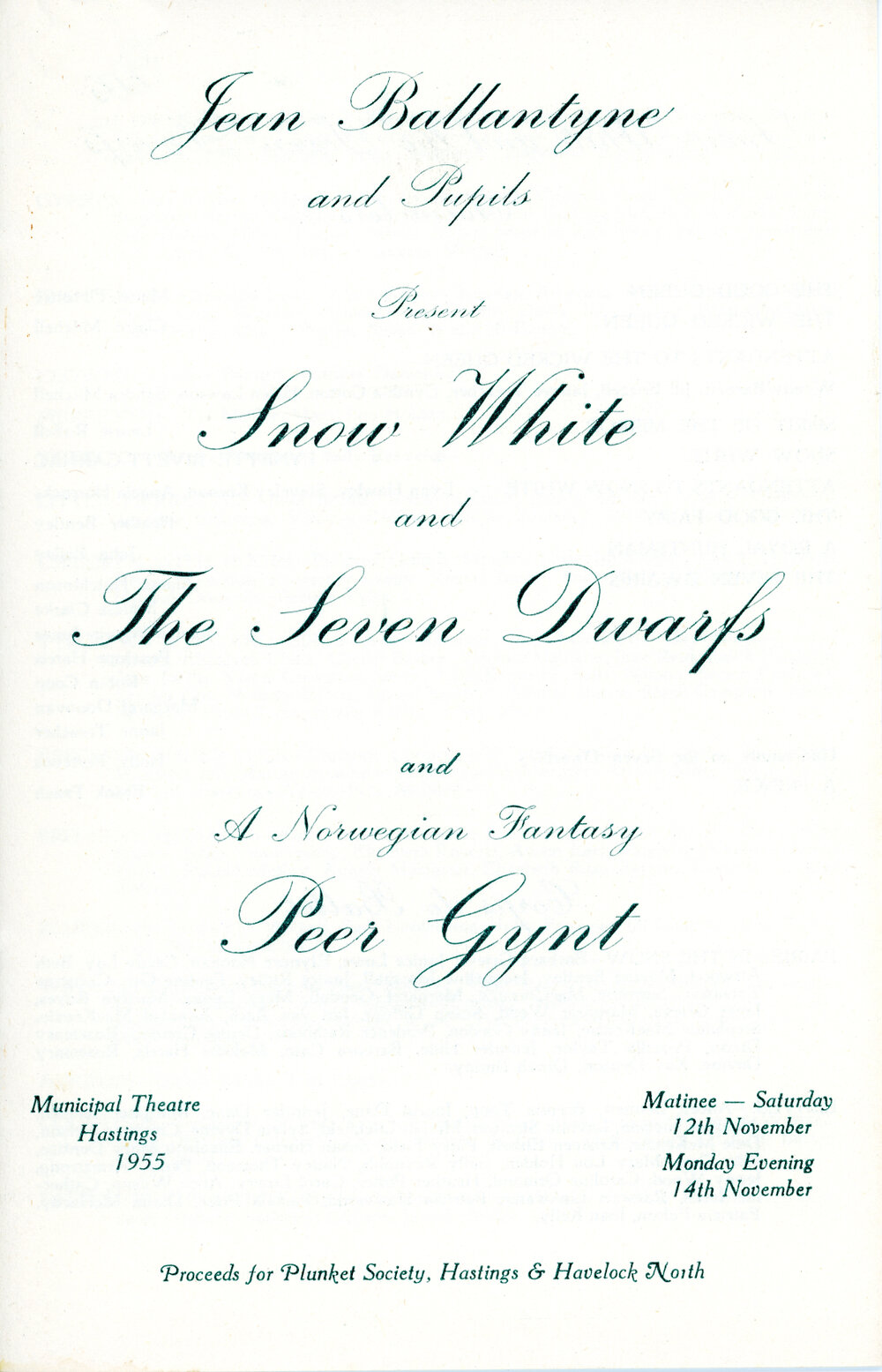 Snow White and the Seven Dwarfs and Peer Gynt