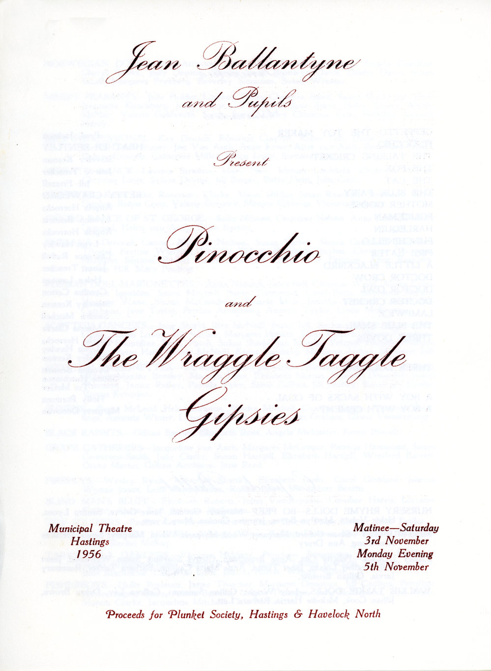 Pinocchio and The Wraggle Taggle Gipsies