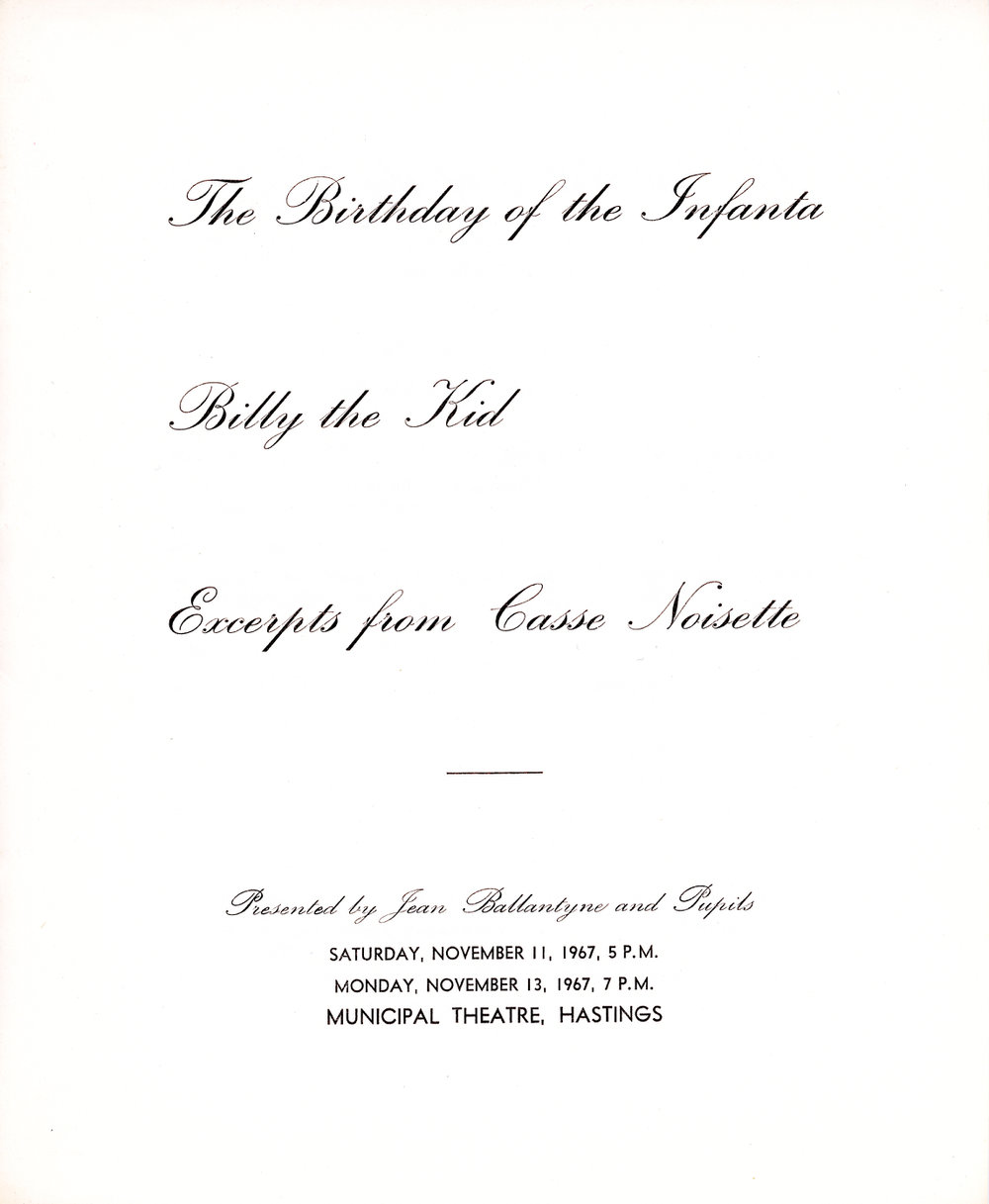 Birthday of the Infanta, Billy the Kid, Excerpts from Casse Noisette