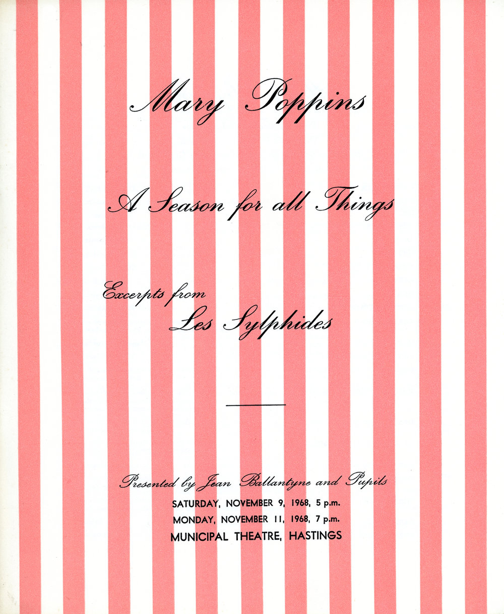 Mary Poppins, A Season for all Things and Excerpts from Les Sylphides, 
