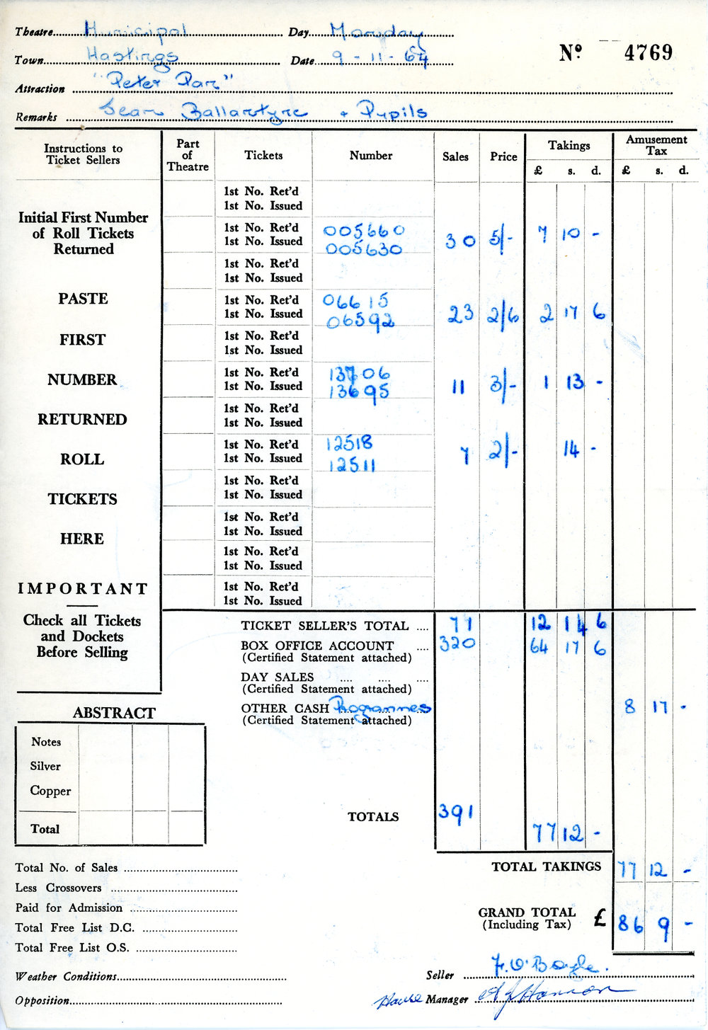 Municipal Theatre Recital Tickets Docket