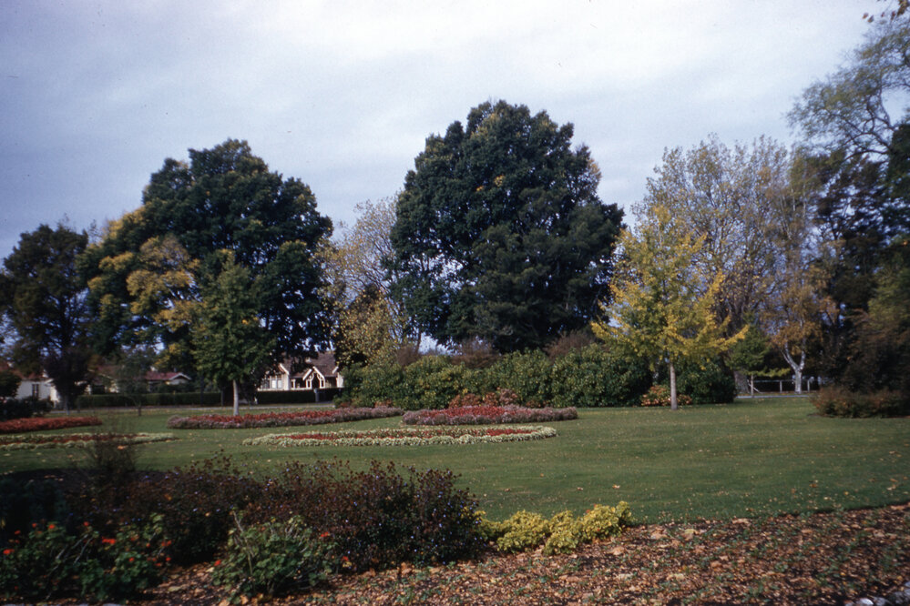 Trees and Flower Beds at Cornwall Park, Hastings