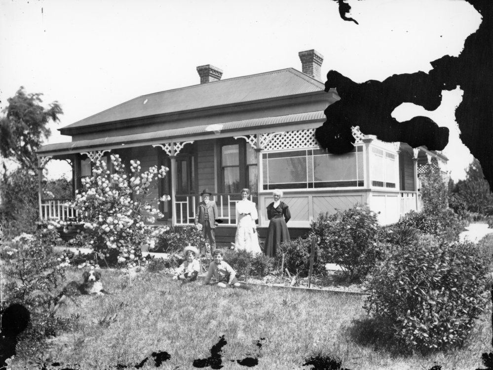 Family Portrait Outside Villa