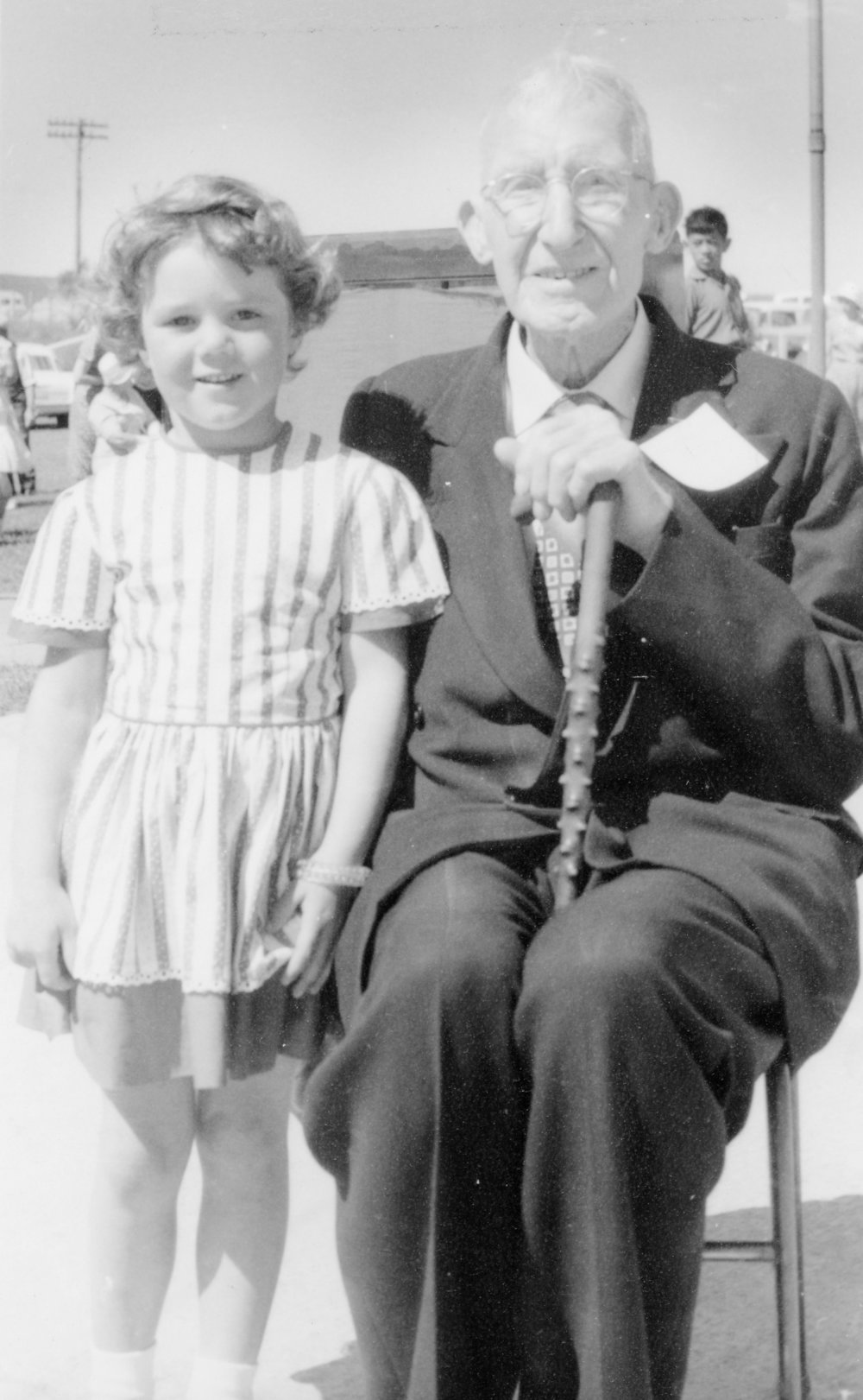 Arapohue School's Oldest Living Pupil, Mr T A Bradley