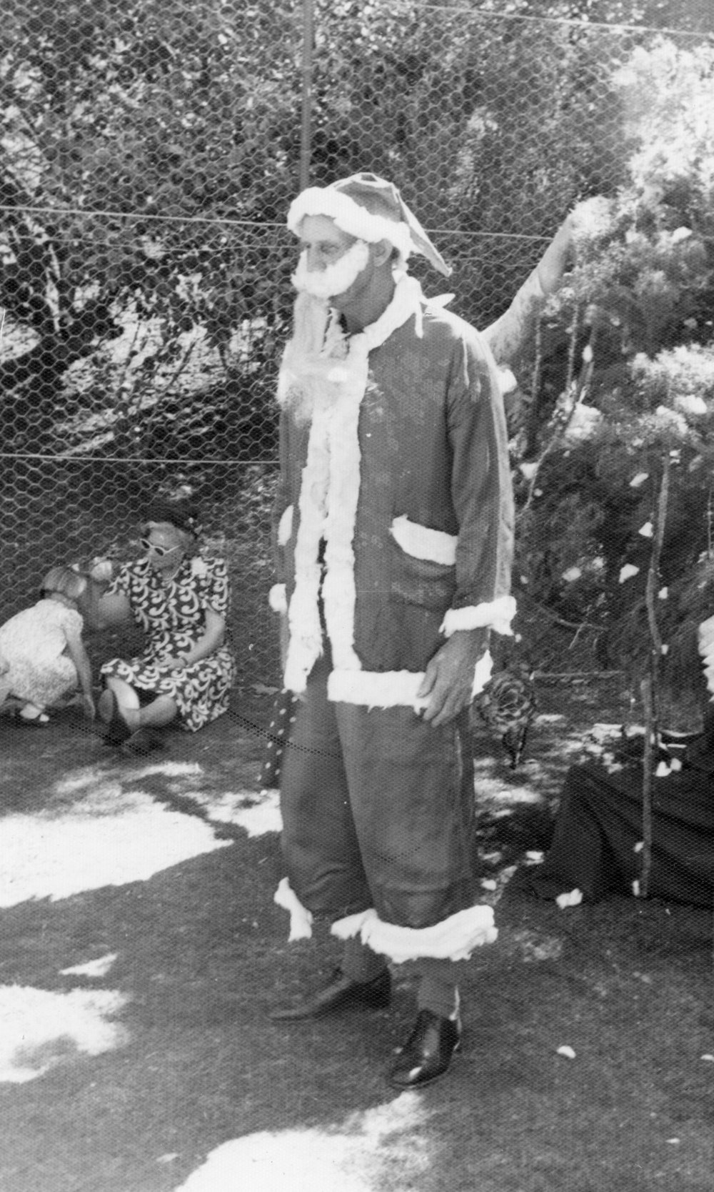 Man Dressed as Father Christmas
