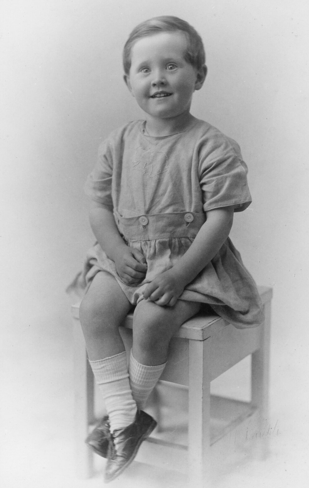 Studio Portrait of a Young Child