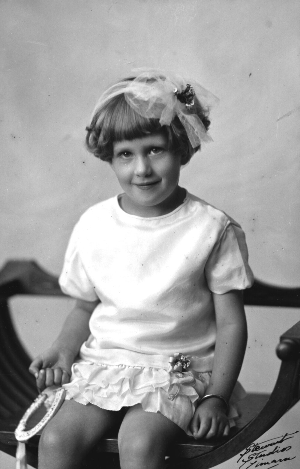 Studio Portrait of Young Girl
