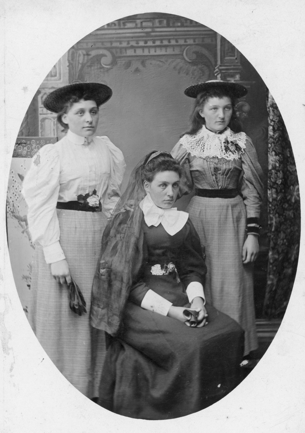 Studio Portrait of Three Women