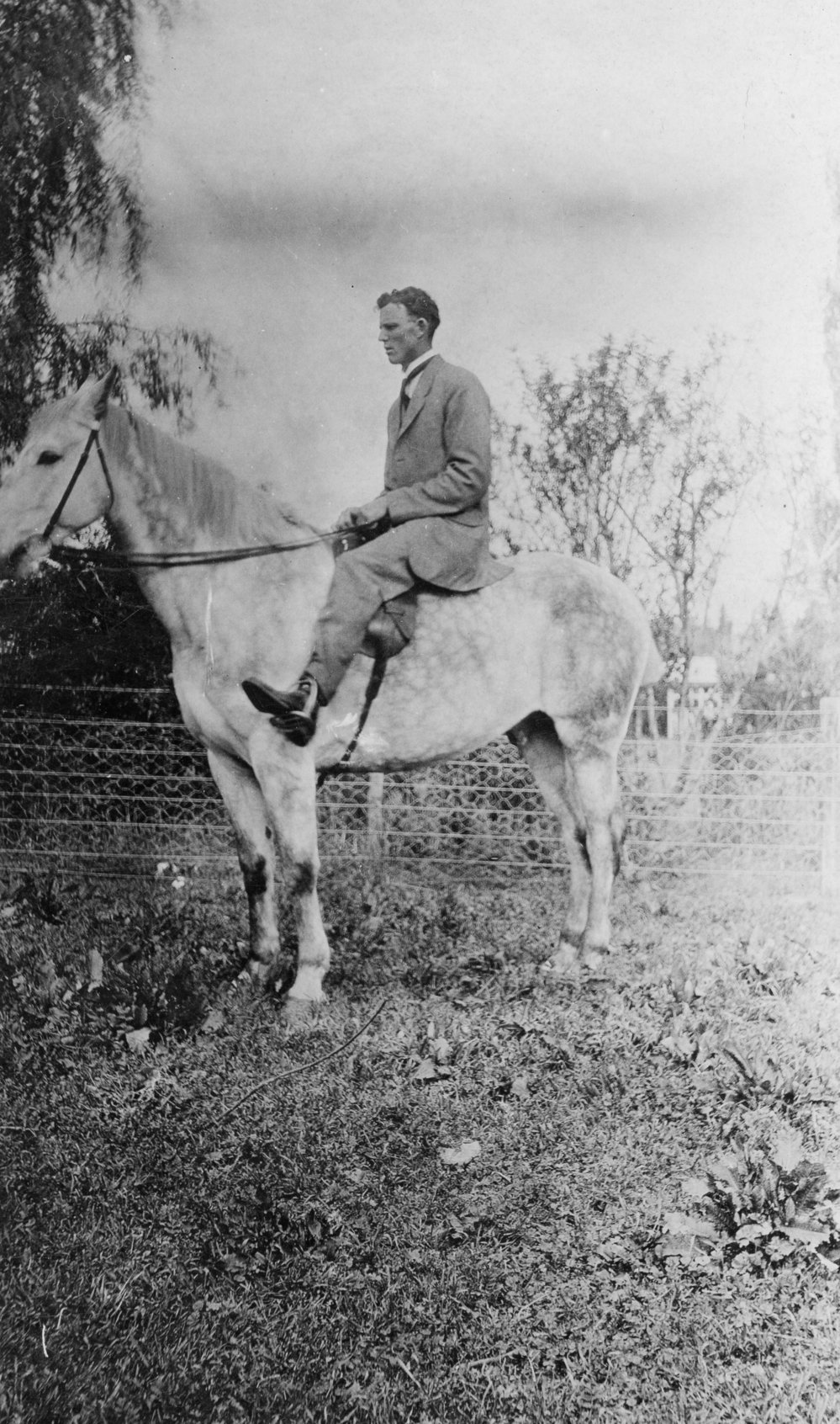 Roy Wellwood Riding a Horse