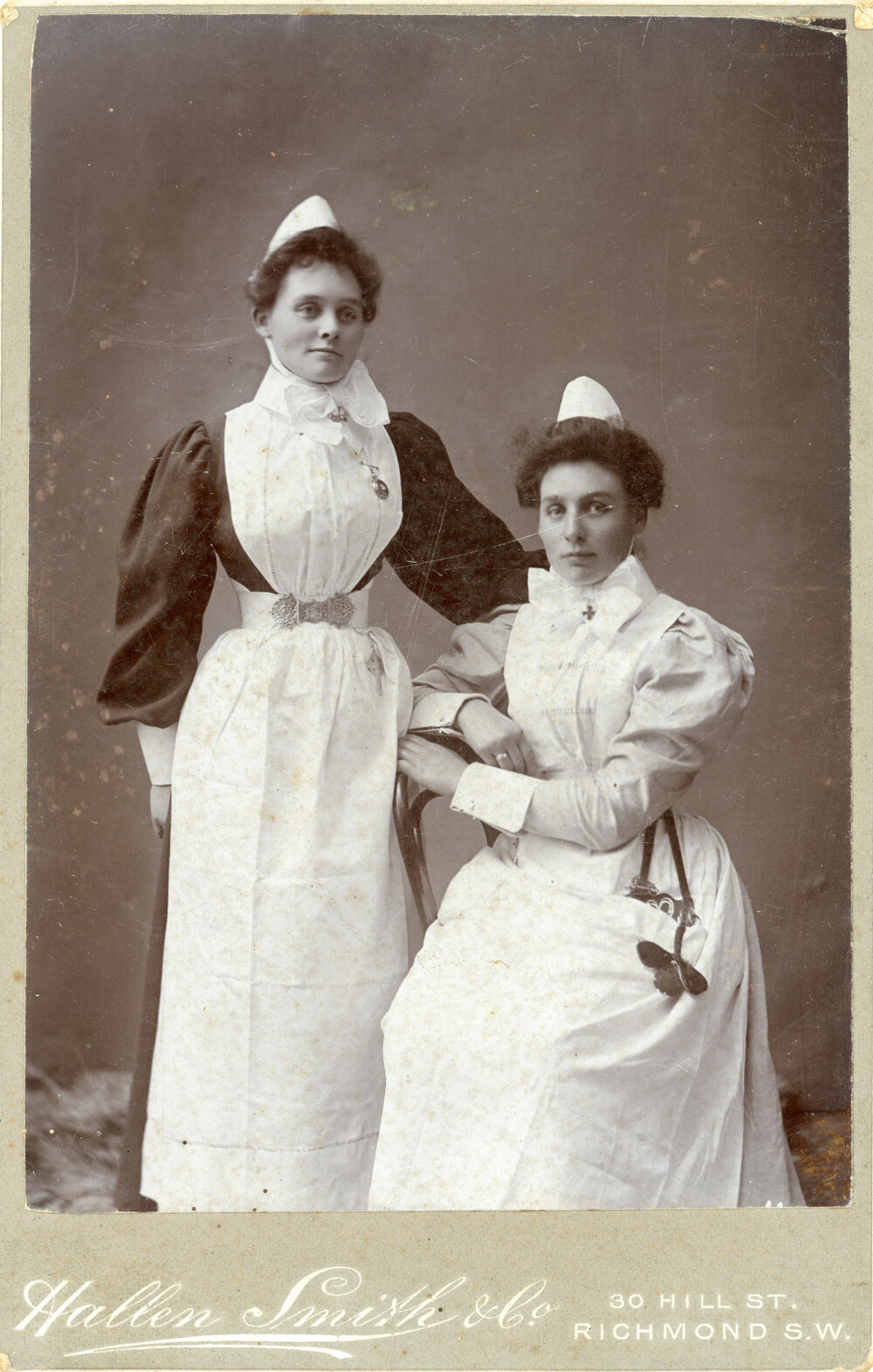 Studio Portrait of Two Nurses