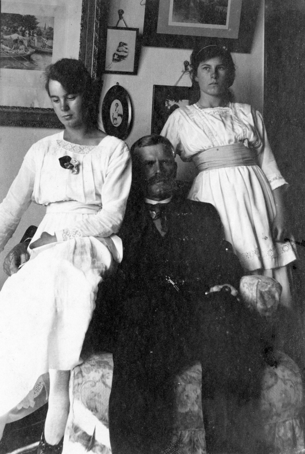 Portrait of a Man and Two Young Women