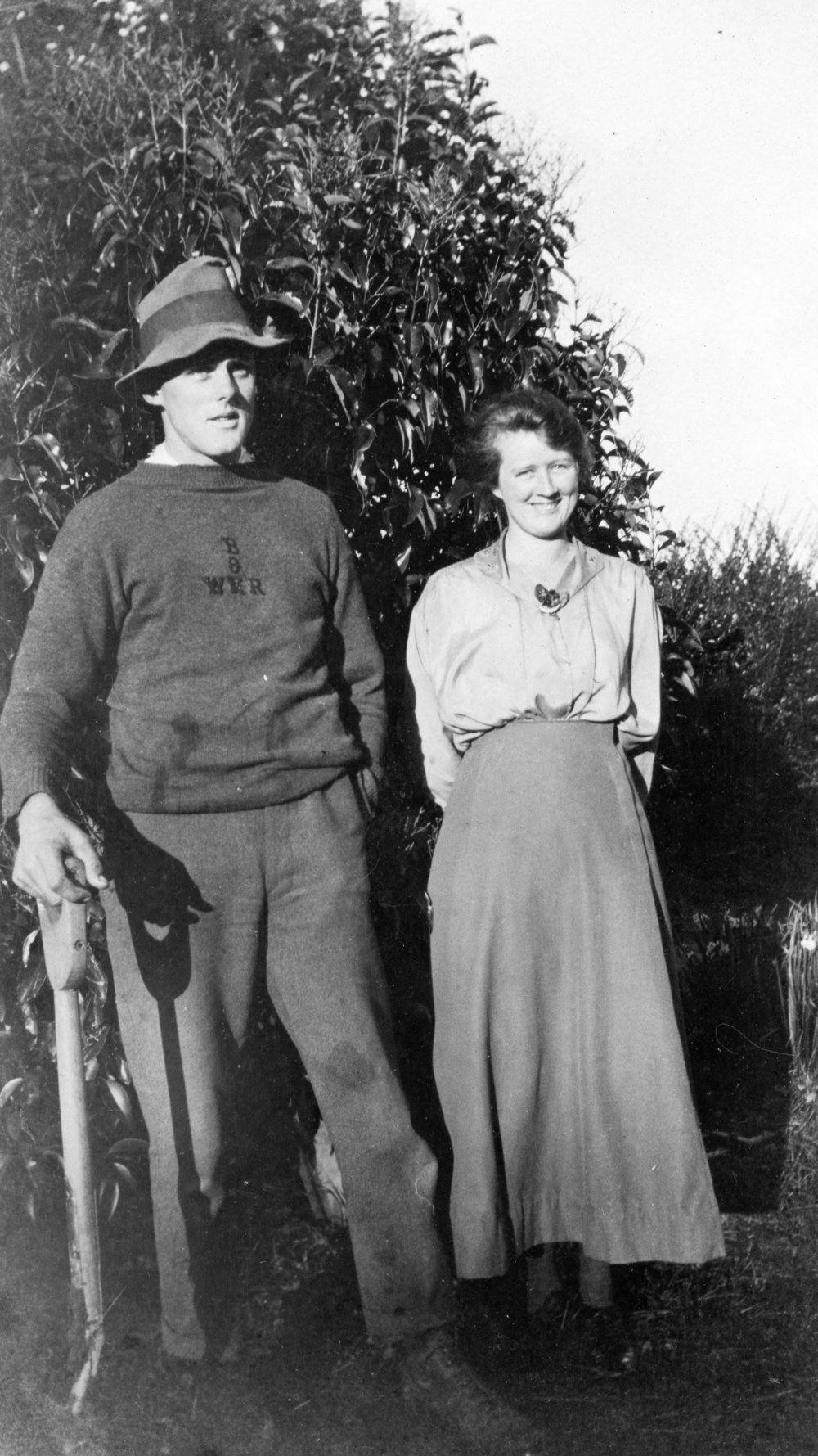 Outdoor Portrait of Rita Mason and Oswald Wellwood