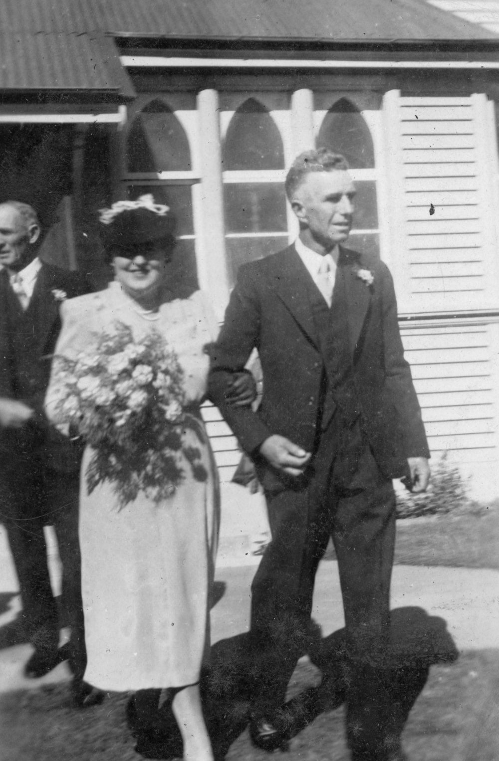 Bride and Groom Leaving the Church