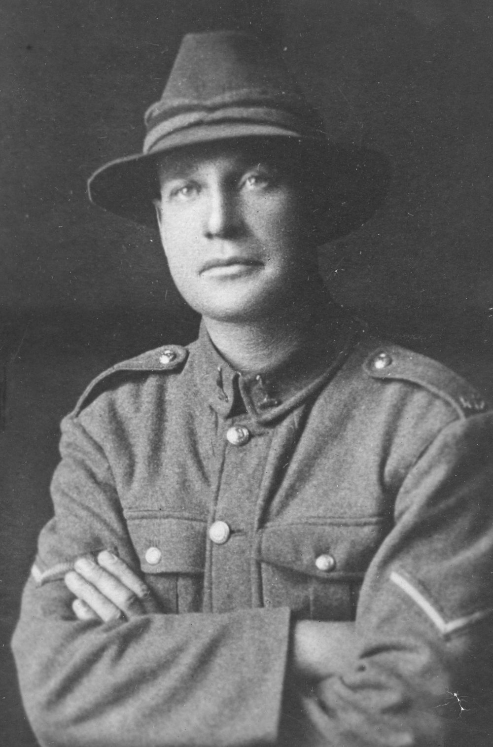 Portrait of Harry Gill in WW1 Uniform
