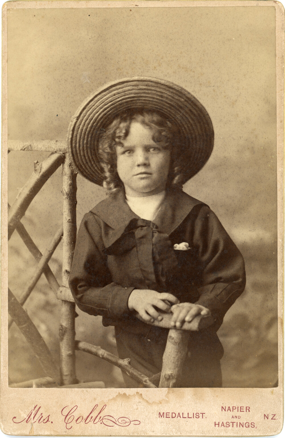 Studio Portrait of a Young Boy