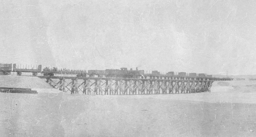 Railway Bridge at Wadi Ghuzze, near Gaza, Palestine