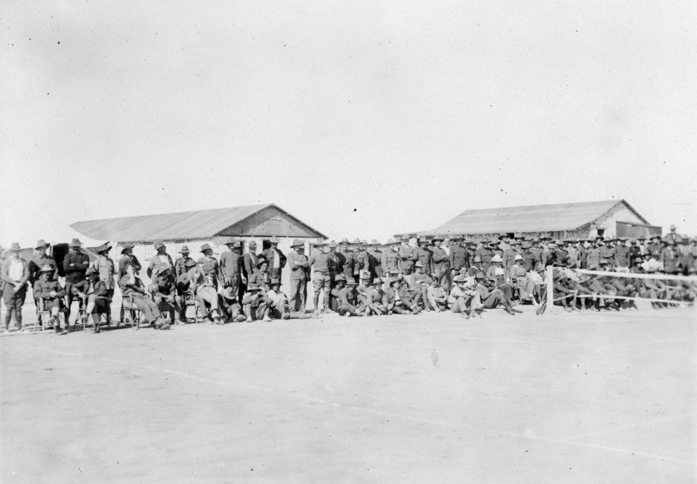 Group of Soldiers at Training Camp, WW1