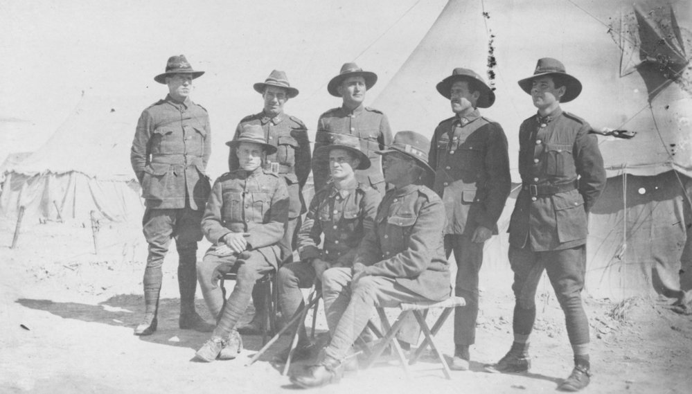 Soldiers In Front of Tents, WW1