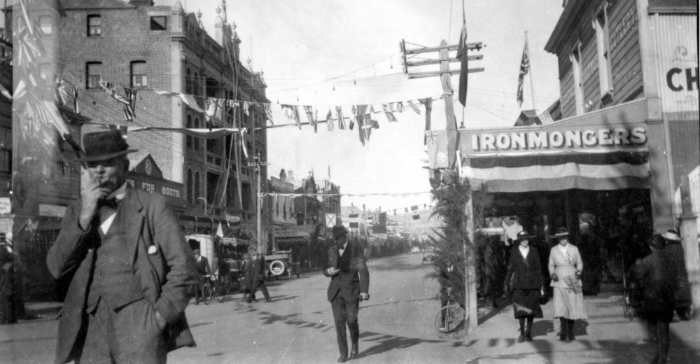 Heretaunga Street and Grand Hotel, Hastings, Hawke's Bay
