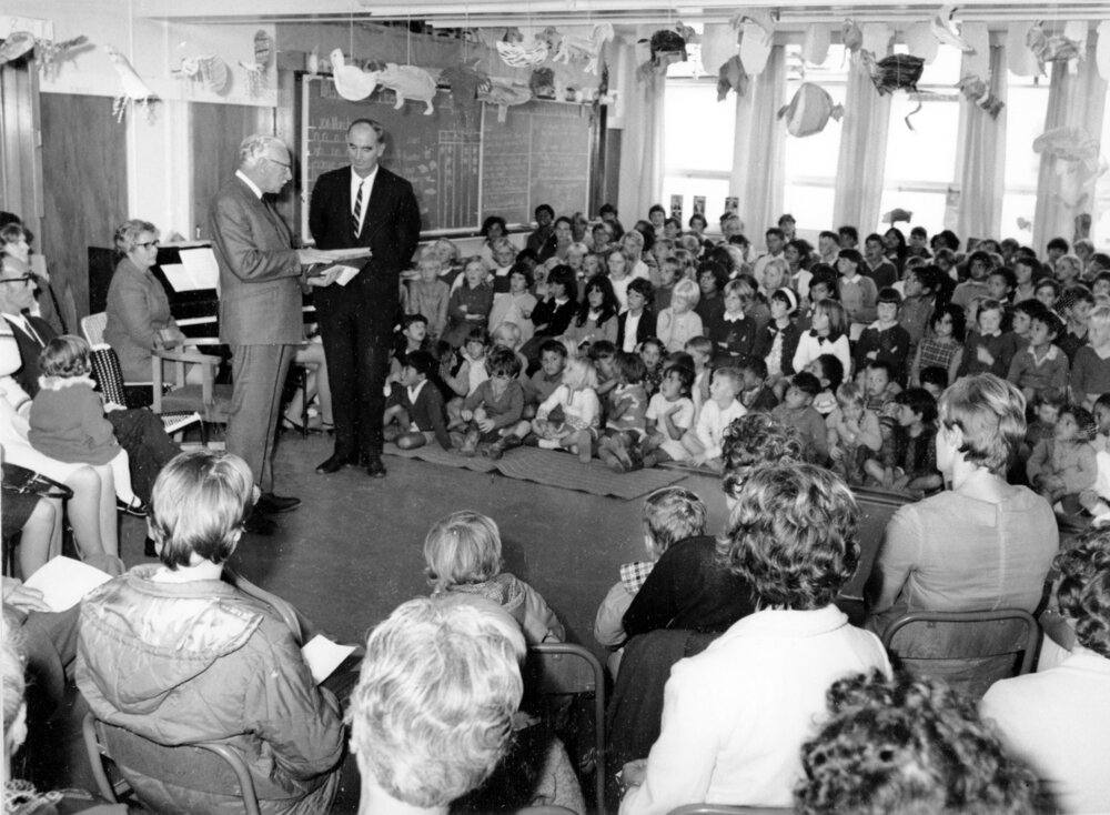 School Assembly at School Opening 1970