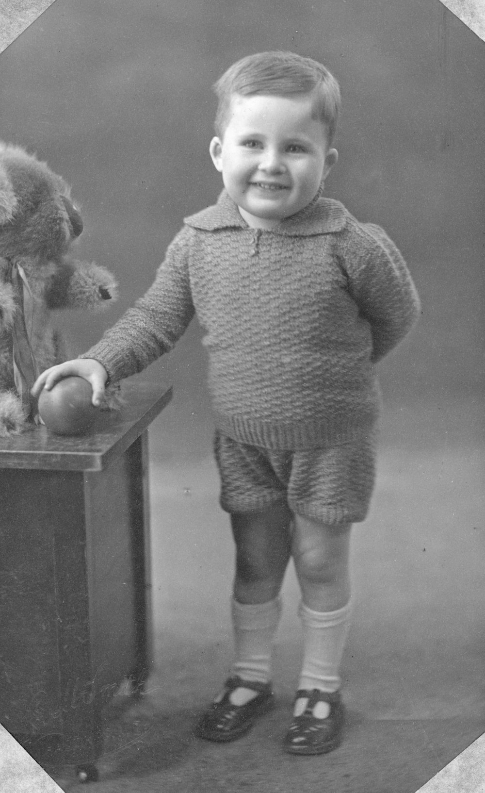 Studio Portrait of a Young Boy