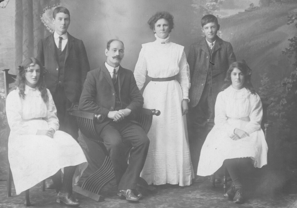 Studio Portrait of Terreni Family