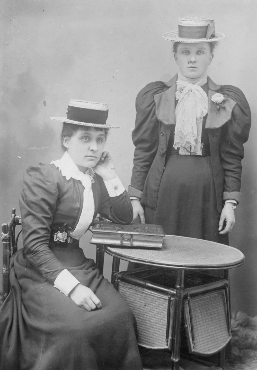 Studio Portrait of Two Women