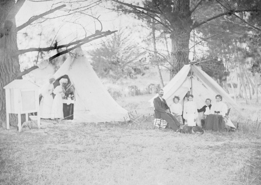 Family Picnic with Tents
