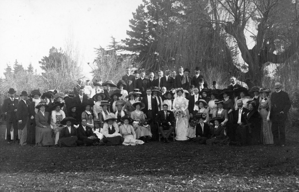Wedding Photo with Guests Including Robert Wellwood